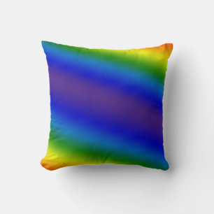 Abstract blurred gradient mesh background in brigh throw pillow