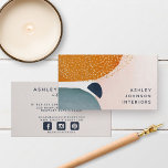 Abstract Blush Pink Teracotta Gold Social Media Business Card<br><div class="desc">Show your business at its best with these modern organic abstract design business cards in blush pink terracotta and navy blue watercolor,  with faux gold foil. Copyright Anastasia Designs,  all rights reserved.</div>