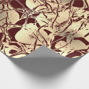Abstract Body Nature Cells Golden Blood Wrapping Paper