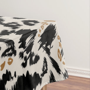 Abstract Bohemian African Leopard Pattern  Tablecloth