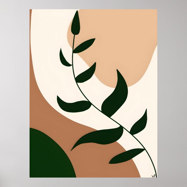 Abstract Boho and Modern Clip Art Printable 2026 Poster (Front)