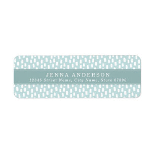 Abstract Boho Background Address Label