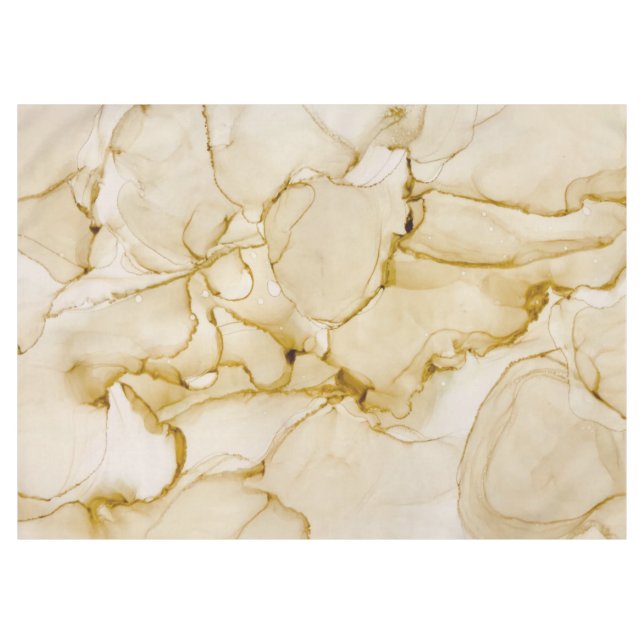 Abstract Boho Beige Tablecloth (Front (Horizontal))