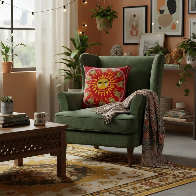 Abstract Boho geometrical  pattern for her Throw Pillow (Creator Uploaded)