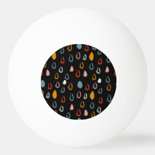 Abstract boho raindrops, tribal doodle. ping pong ball