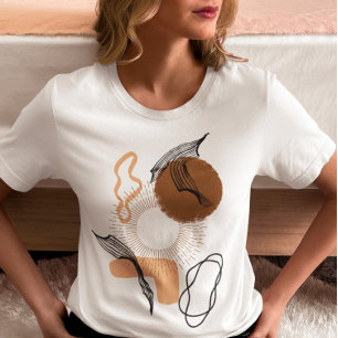 Abstract Boho Women Illustration , bohemian boho T-Shirt