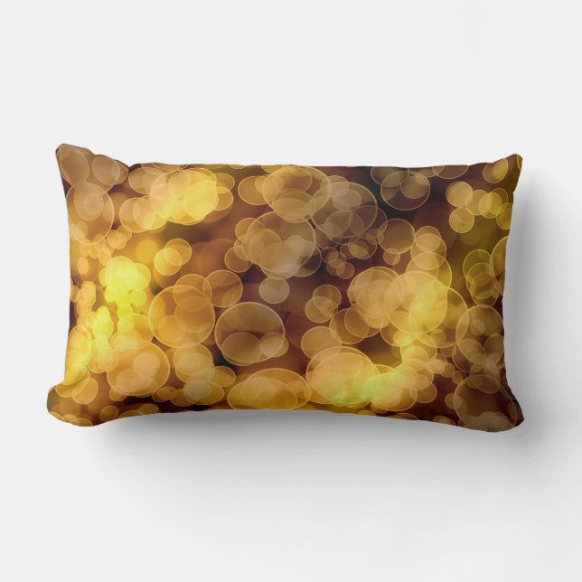 Abstract Bokeh Gradient Lumbar Pillow (Front)