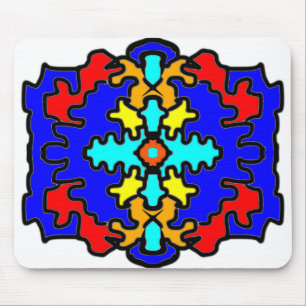 Abstract Bold Mandala Mouse Pad
