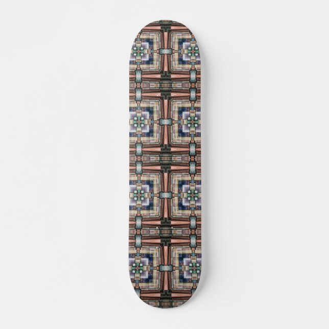 Abstract Books Collage Skateboard (Front)