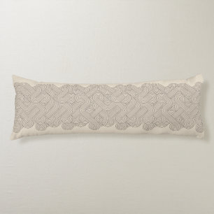 Abstract border body pillow