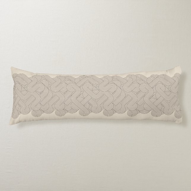 Abstract border body pillow (Front)