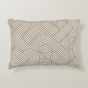 Abstract border decorative pillow