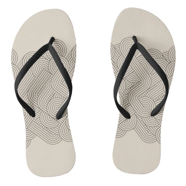 Abstract border flip flops (Footbed)