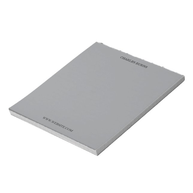 Abstract Border Personalized Name Notepad (Rotated)