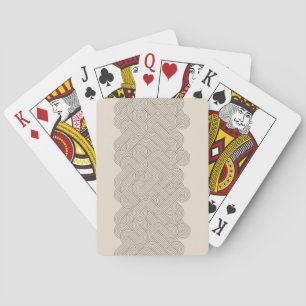 Abstract border playing cards