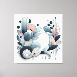 Abstract Botanical Artwork Canvas Print