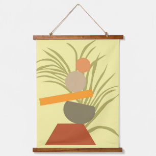 Abstract Botanical Delight Hanging Tapestry