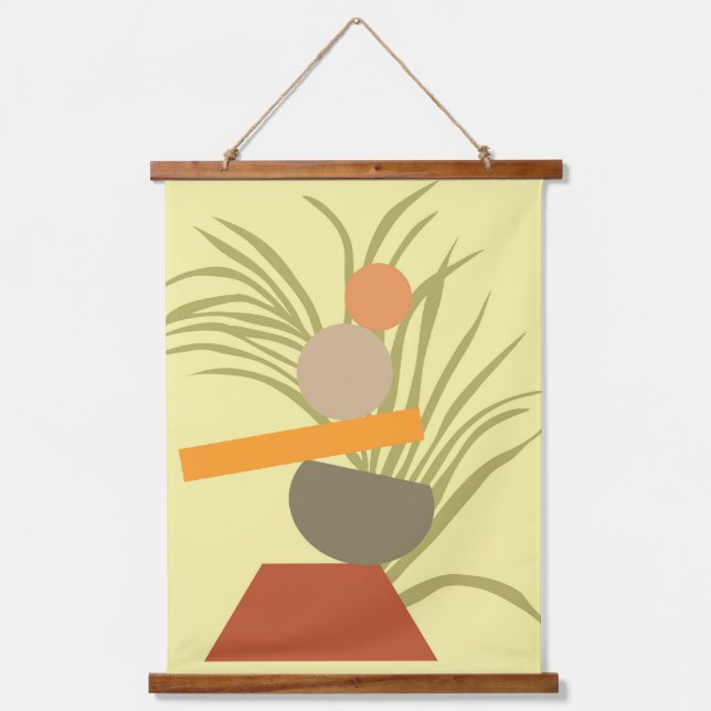 Abstract Botanical Delight Hanging Tapestry (Front)