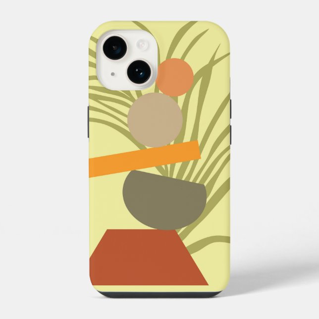 Abstract Botanical Delight iPhone Case (Back)