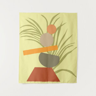 Abstract Botanical Delight Tapestry