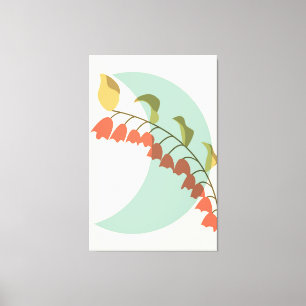 Abstract Botanical Shape Canvas Print