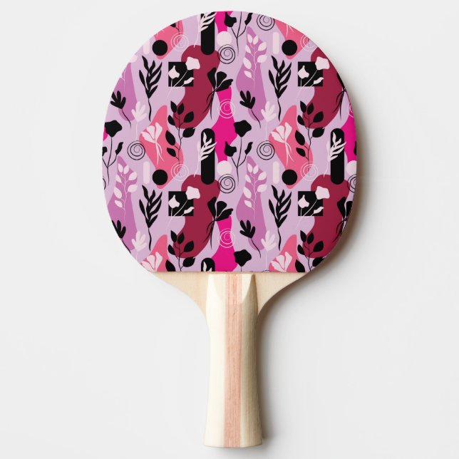 Abstract Botanics Ping Pong Paddle (Front)