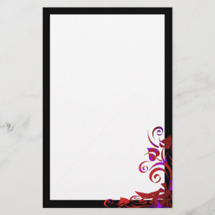 Abstract Bouquet Goth Stationery