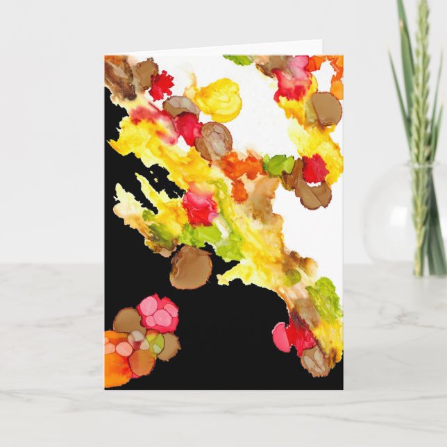 "Abstract Bouquet" Greeting Card (Front)
