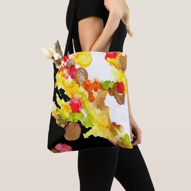 "Abstract Bouquet" Tote Bag (Close Up)