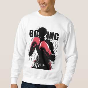 Abstract Boxer Silhouette T-Shirt Design - Dynamic Sweatshirt