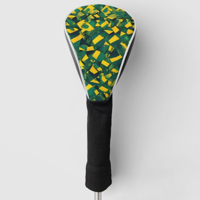 Abstract Brazilian pattern Golf Head Cover (Front)