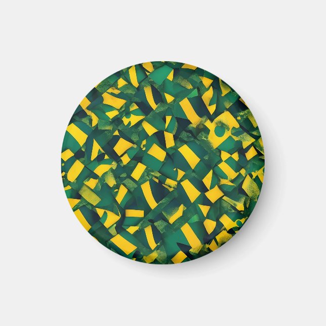 Abstract Brazilian pattern Magnet (Front)