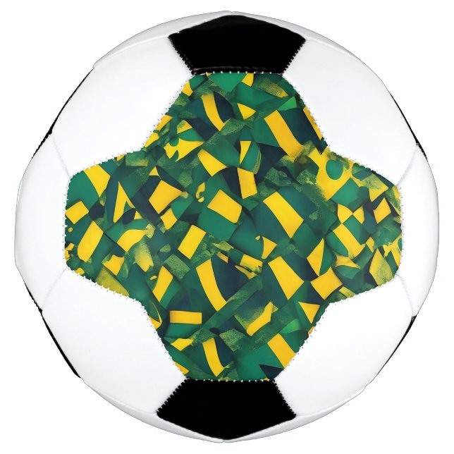 Abstract Brazilian pattern Soccer Ball (Front)