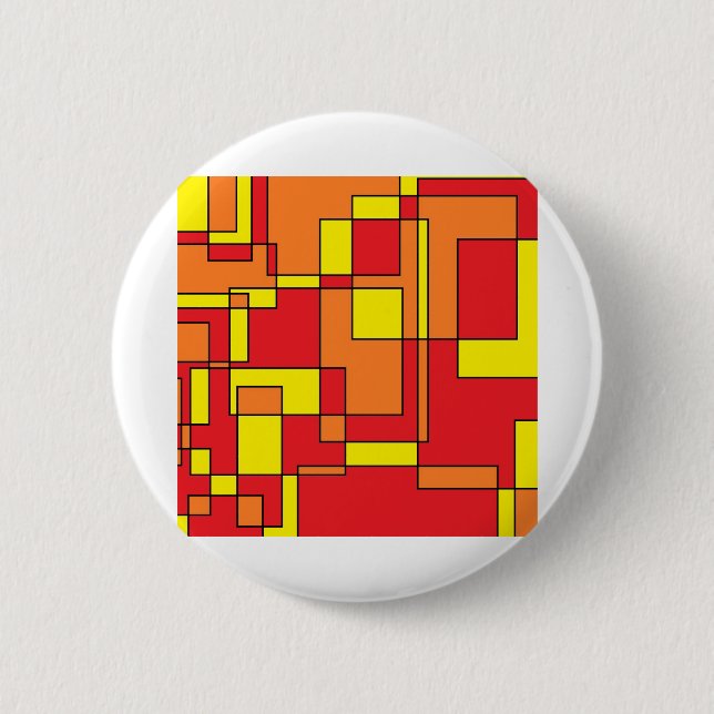 Abstract Brick Pattern 2 Inch Round Button (Front)
