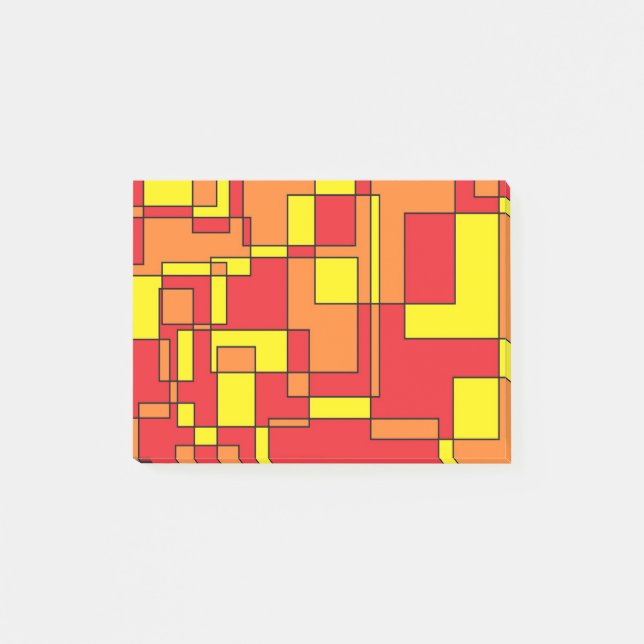 Abstract Brick Pattern Post-it Notes (Front)