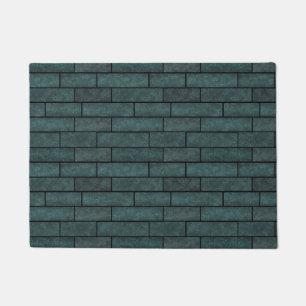 Abstract bricks wall stone ornamental print loft d doormat