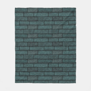 Abstract bricks wall stone ornamental print loft d fleece blanket