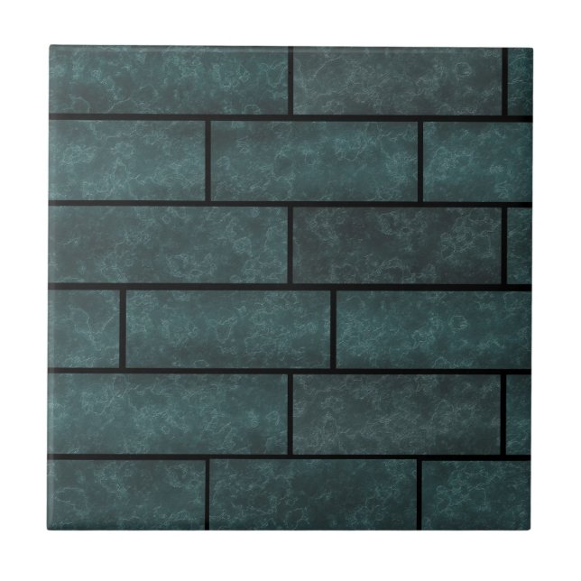 Abstract bricks wall stone ornamental print loft d tile (Front)