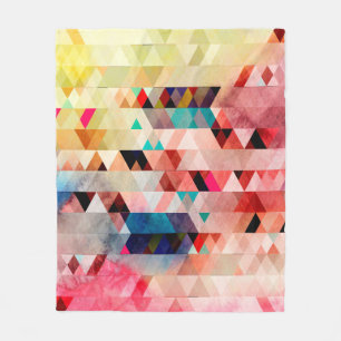 Abstract bright colorful watercolor background wit fleece blanket