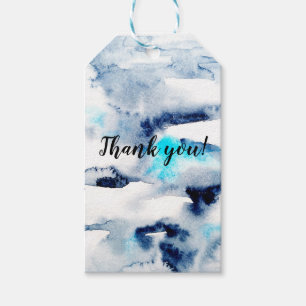 Abstract bright watercolour painted tag texture.