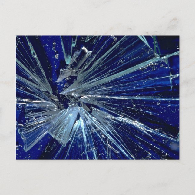 Abstract Broken glass Postcard (Front)