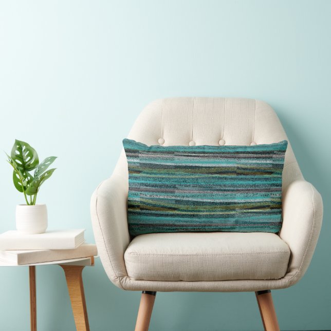 Abstract Broken Lines Lumbar Pillow (Chair)