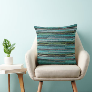 Abstract Broken Lines Throw Pillow