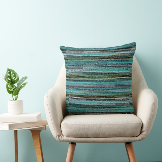 Abstract Broken Lines Throw Pillow (Chair)