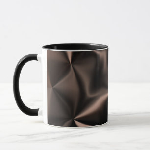 Abstract Bronze Fragment Mix Pattern Mug