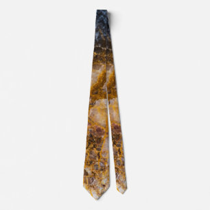 Abstract bronze white mineral rock texture tie