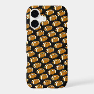Abstract Brown and Black Footballs iPhone X Case