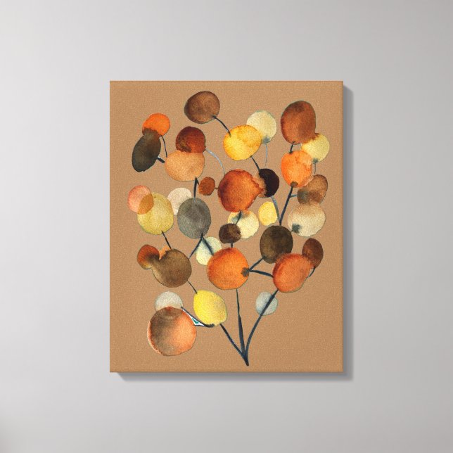 Abstract brown Autumn Earth Tree art Canvas Print (Front)