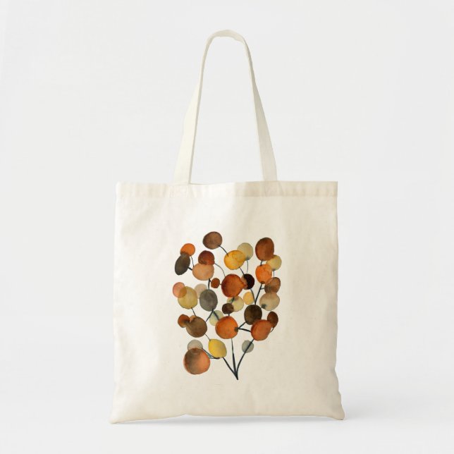 Abstract brown Autumn Earth Tree art Tote Bag (Front)