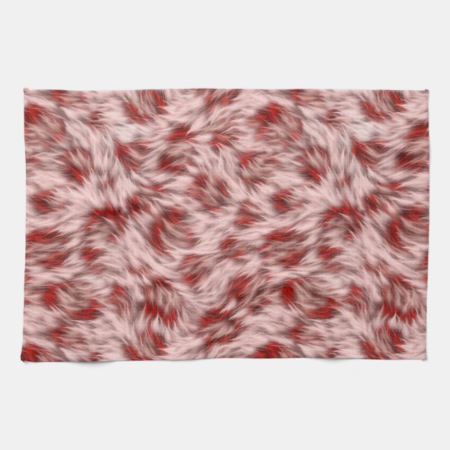 Abstract Brown Fabric Fur Texture Background-24602 Kitchen Towel (Horizontal)